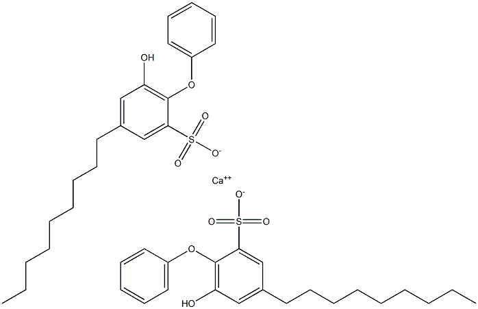 Bis(6-hydroxy-4-nonyl[oxybisbenzene]-2-sulfonic acid)calcium salt Structure