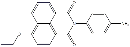 N-(p-アミノフェニル)-4-エトキシ-1,8-ナフタレンジカルボキシミド 化学構造式