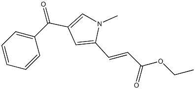 (E)-3-[1-Methyl-4-[benzoyl]-1H-pyrrol-2-yl]acrylic acid ethyl ester Struktur