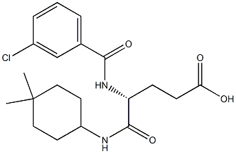 (R)-4-(3-Chlorobenzoylamino)-5-oxo-5-(4,4-dimethylcyclohexylamino)valeric acid