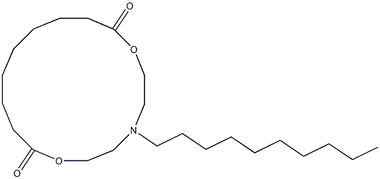 5-Decyl-5-aza-2,8-dioxacyclohexadecane-1,9-dione Struktur