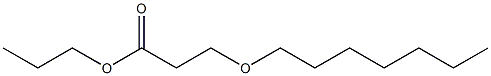 3-Heptyloxypropionic acid propyl ester Structure