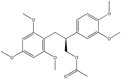[S,(+)]-2-(3,4-Dimethoxyphenyl)-3-(2,4,6-trimethoxyphenyl)-1-propanol acetate