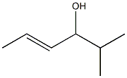 (E)-2-メチル-4-ヘキセン-3-オール 化学構造式
