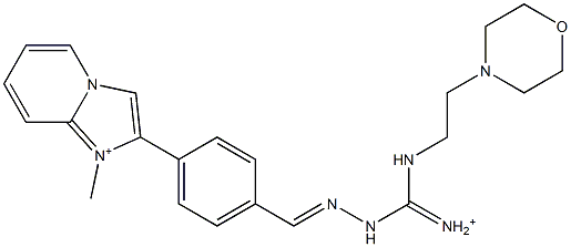  2-[4-[2-[Iminio[2-(4-morpholinyl)ethylamino]methyl]hydrazonomethyl]phenyl]-1-methylimidazo[1,2-a]pyridin-1-ium