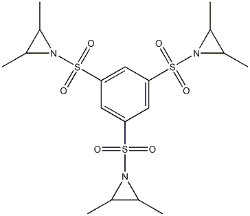 1,1',1''-(1,3,5-Benzenetriyltrissulfonyl)tris(2,3-dimethylaziridine) Structure
