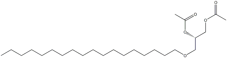 (S)-3-(Octadecyloxy)propane-1,2-diol diacetate 结构式