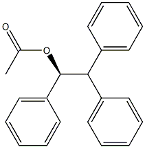 (+)-Acetic acid (S)-1,2,2-triphenylethyl ester 结构式