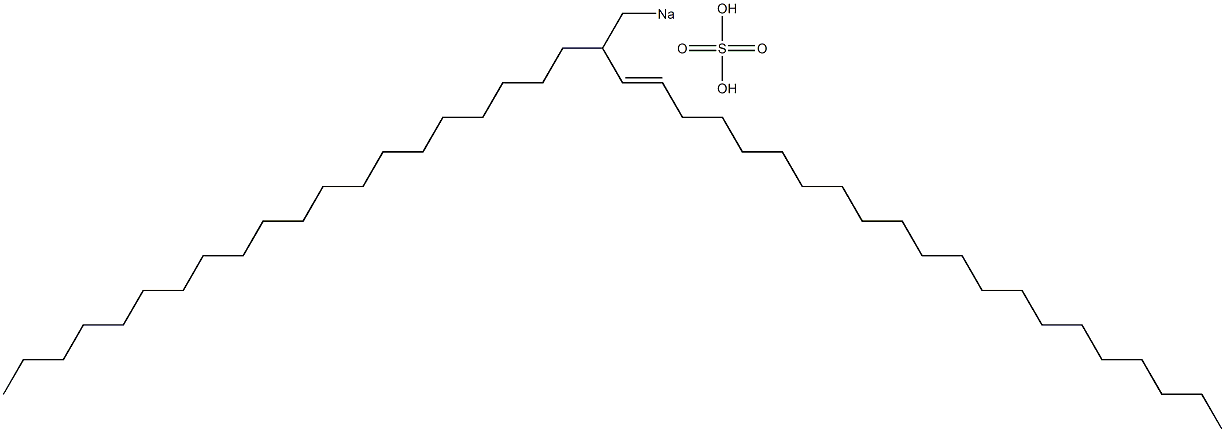 Sulfuric acid 2-icosyl-3-tricosenyl=sodium ester salt Structure