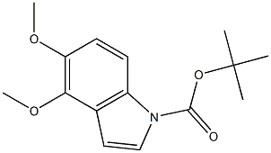 1-(tert-Butoxycarbonyl)-4,5-dimethoxy-1H-indole Struktur