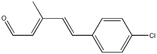 (2E,4E)-5-(4-Chlorophenyl)-3-methyl-2,4-pentadien-1-al Struktur