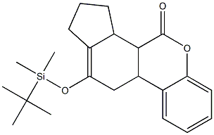 6a,7,10,10a-Tetrahydro-9-[[dimethyl(tert-butyl)silyl]oxy]-7,8-propano-6H-dibenzo[b,d]pyran-6-one Struktur