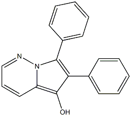 6,7-Diphenylpyrrolo[1,2-b]pyridazin-5-ol 结构式