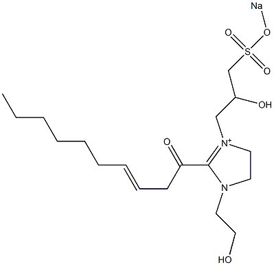 1-(2-Hydroxyethyl)-3-[2-hydroxy-3-(sodiooxysulfonyl)propyl]-2-(3-decenoyl)-2-imidazoline-3-ium