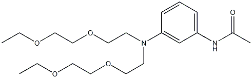 3'-[Bis[2-(2-ethoxyethoxy)ethyl]amino]acetanilide Structure