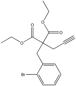 2-Propargyl-2-(2-bromobenzyl)malonic acid diethyl ester