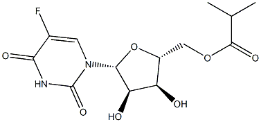 5-フルオロ-5'-O-イソブチリルウリジン 化学構造式