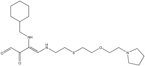 1-[[8-(Pyrrolidin-1-yl)-6-oxa-3-thiaoctan-1-yl]amino]-2-[(cyclohexylmethyl)amino]-1-butene-3,4-dione