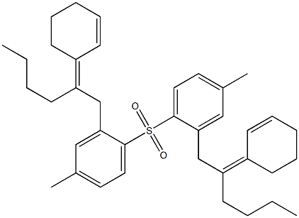 [(Z)-2-(2-Cyclohexen-1-ylidene)hexyl](4-methylphenyl) sulfone 结构式