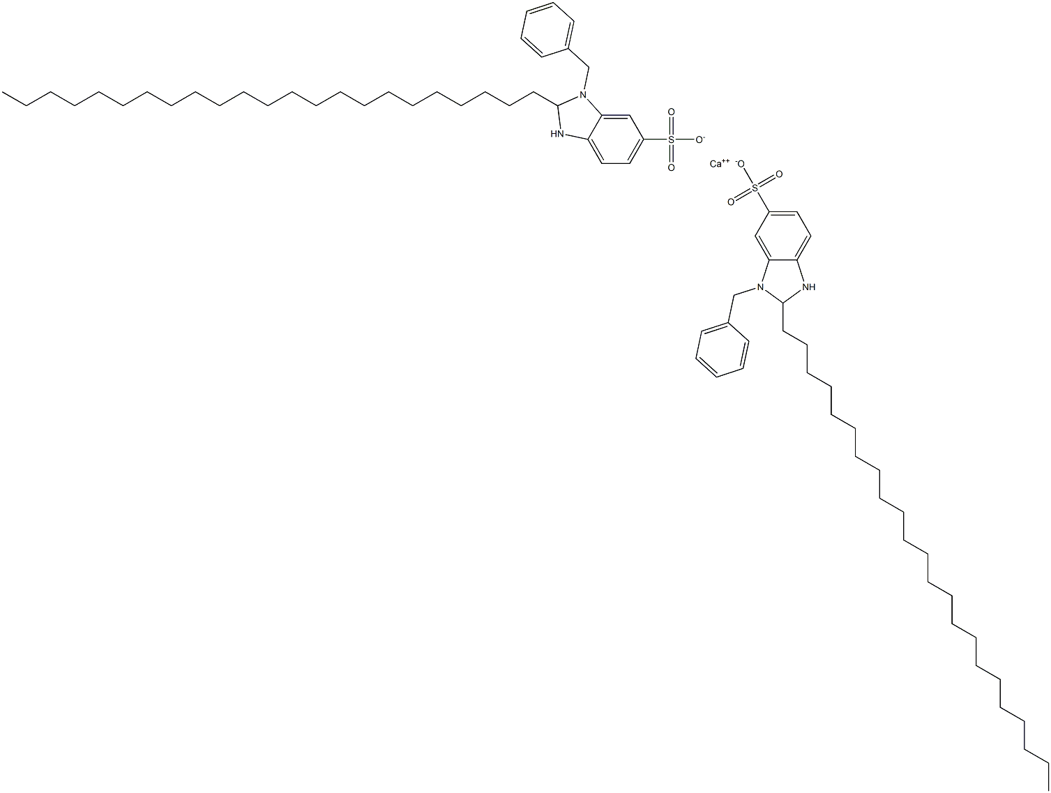 Bis(1-benzyl-2,3-dihydro-2-tricosyl-1H-benzimidazole-6-sulfonic acid)calcium salt