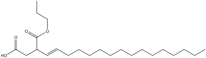 3-(1-Hexadecenyl)succinic acid 1-hydrogen 4-propyl ester Struktur