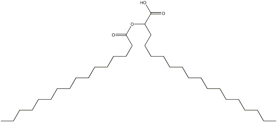 2-Hexadecanoyloxystearic acid 结构式