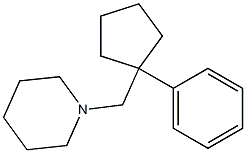 1-[(1-Phenylcyclopentyl)methyl]piperidine Structure