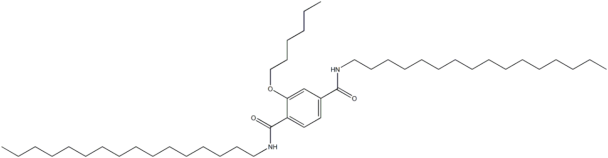 2-(Hexyloxy)-N,N'-dihexadecylterephthalamide Structure