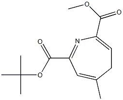 7-tert-Butoxycarbonyl-2-methoxycarbonyl-5-methyl-4H-azepine Struktur
