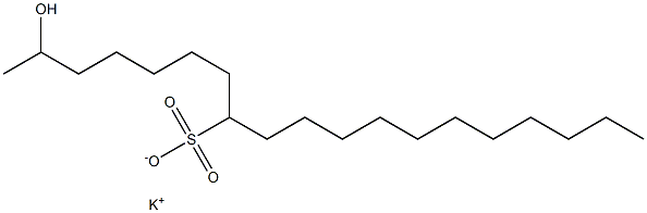 2-Hydroxynonadecane-8-sulfonic acid potassium salt