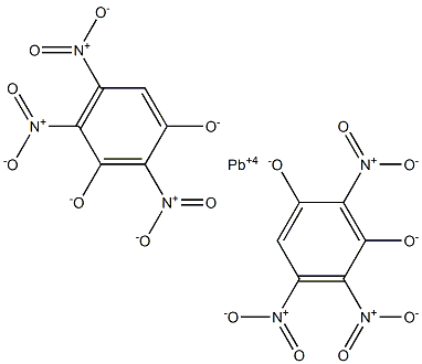 Lead(IV)bis(2,4,5-trinitrobenzene-1,3-diolate) Struktur