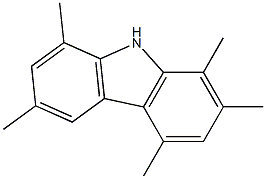 1,2,4,6,8-ペンタメチル-9H-カルバゾール 化学構造式