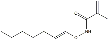 N-(1-ヘプテニルオキシ)メタクリルアミド 化学構造式