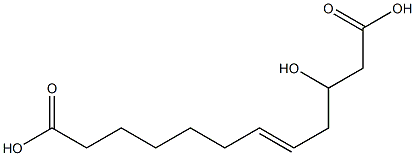 3-Hydroxy-5-dodecenedioic acid Structure
