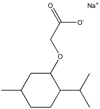 (2-Isopropyl-5-methylcyclohexyloxy)acetic acid sodium salt