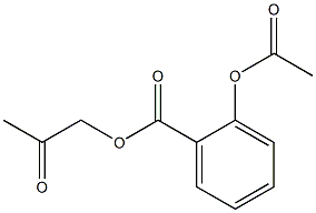 2-Acetoxybenzoic acid 2-oxopropyl ester Struktur