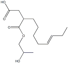 2-(5-Octenyl)succinic acid hydrogen 1-(2-hydroxypropyl) ester Structure