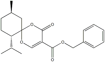 (7S,10R)-7-Isopropyl-2-oxo-10-methyl-1,5-dioxaspiro[5.5]undec-3-ene-3-carboxylic acid benzyl ester Struktur