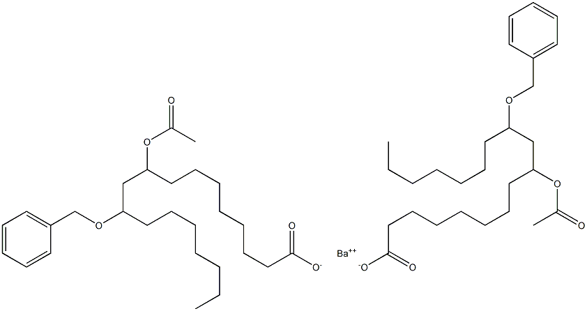 Bis(11-benzyloxy-9-acetyloxystearic acid)barium salt