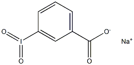 3-ヨージル安息香酸ナトリウム 化学構造式