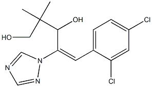 (E)-1-(2,4-Dichlorophenyl)-4,4-dimethyl-2-(1H-1,2,4-triazol-1-yl)-1-pentene-3,5-diol Structure
