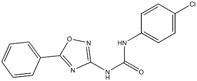 1-(5-Phenyl-1,2,4-oxadiazol-3-yl)-3-(4-chlorophenyl)urea Structure