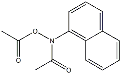 N-Acetyloxy-N-(1-naphtyl)acetamide Struktur