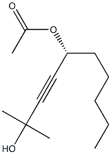 (R)-2-メチル-3-デシン-2,5-ジオール5-アセタート 化学構造式
