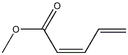 (Z)-2,4-Pentadienoic acid methyl ester Structure
