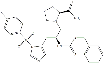 1-[(S)-2-(Benzyloxycarbonylamino)-3-[3-(p-toluenesulfonyl)-3H-imidazol-4-yl]propyl]-L-prolinamide