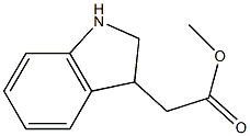 Indoline-3-acetic acid methyl ester Structure