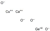 カルシウム銅ゲルマニウムオキシド 化学構造式
