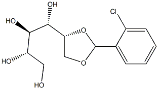 5-O,6-O-(2-Chlorobenzylidene)-D-glucitol 结构式