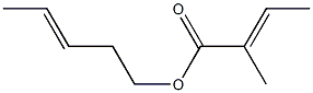 (E)-2-Methyl-2-butenoic acid 3-pentenyl ester